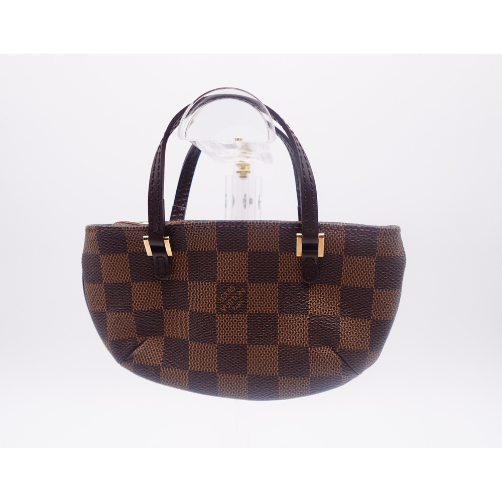 Louis Vuitton Damier Ebene Mini Papillon Pochette Brown Canvas Handbag France
